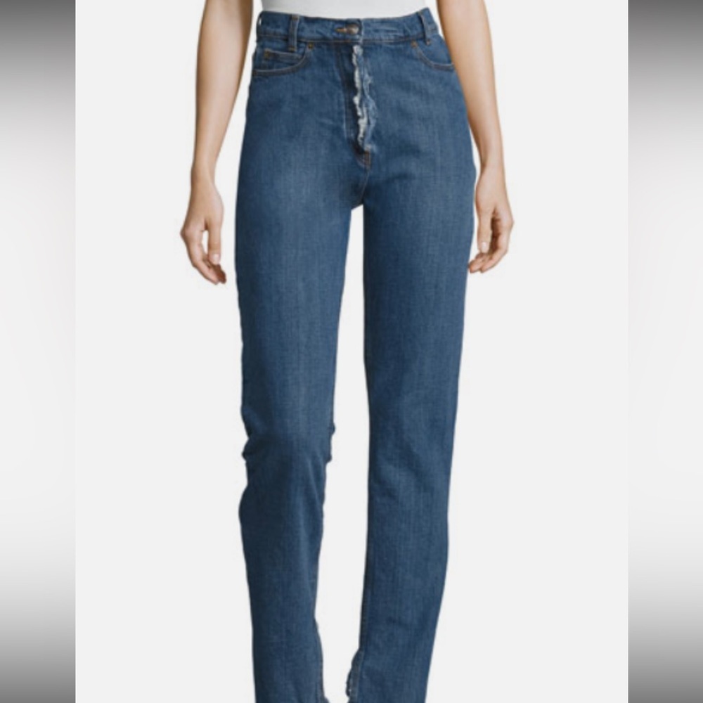 Magda Butrym High Rise Blue Jeans Sz 38 US 6